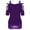 Purple, variant on Women's Tanks Women's Blouse Top with Gothic Rock Edge Casual Sling Shoulder Design for Modern Fashion Enthusiasts Grey XXL