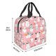 thumbnail image 3 of Easygdp Cute Pink Snowman Cat Bolsa Térmica Premium - Tela Oxford Impermeable, Gran Capacidad, Bolsillo Frontal, Unisex para Trabajo, Escuela, Actividades al Aire Libre y Picnics, 3 of 8