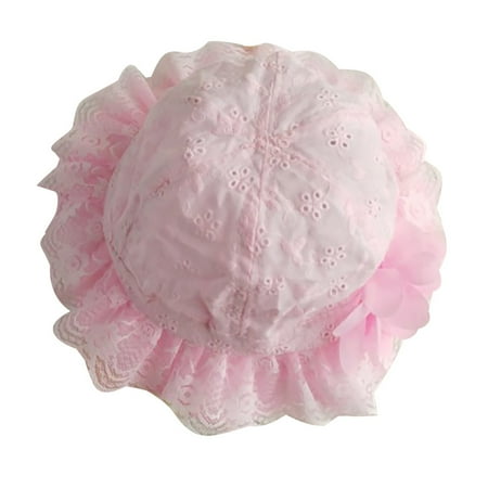 

Relanfenk Baby Hats Lovely Kids Girls Toddler Flower Cloth Cap Sunshade Hollow Sun Hat