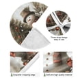 thumbnail image 2 of Ryvnso Christmas Tree Skirt Vintage Christmas Snowman Cardinal Xmas Tree Skirts Ornament Home Decorations 35.4", 2 of 6
