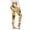 Yellow, variant on FYEGRE Women's Fashion Printed Leggings High Waist Yoga Pants for Casual Wear and Sports Activities Yellow L