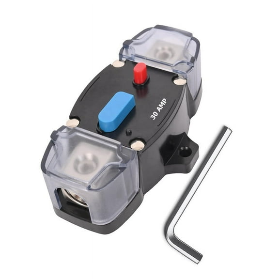 30 Amp Circuit Breaker Resettable High with Manual Reset Button, Automatic