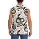 thumbnail image 4 of Balery Snake Camisetas sin mangas para hombre, absorbe la humedad y protege contra el mal olor.-Large, 4 of 7