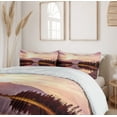 thumbnail image 6 of Ambesonne Landscape Duvet Cover Sets, Jackson Lake in USA, 2-King, Peach Pale Yellow, 6 of 7