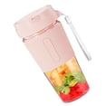 thumbnail image 4 of Portable Blender Juicer 2 Blades 300ml USB Rechargeable Multifunction Portable Juicer Cup for Home Travel Pink, 4 of 16