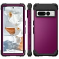 thumbnail image 6 of Rugged Case for Google Pixel 7 Pro Hard PC Soft Silicone Hybrid Shockproof Scratch-Resistant Anti-Fingerprint Slim Thin Case For Google Pixel 7 Pro,Purple, 6 of 7