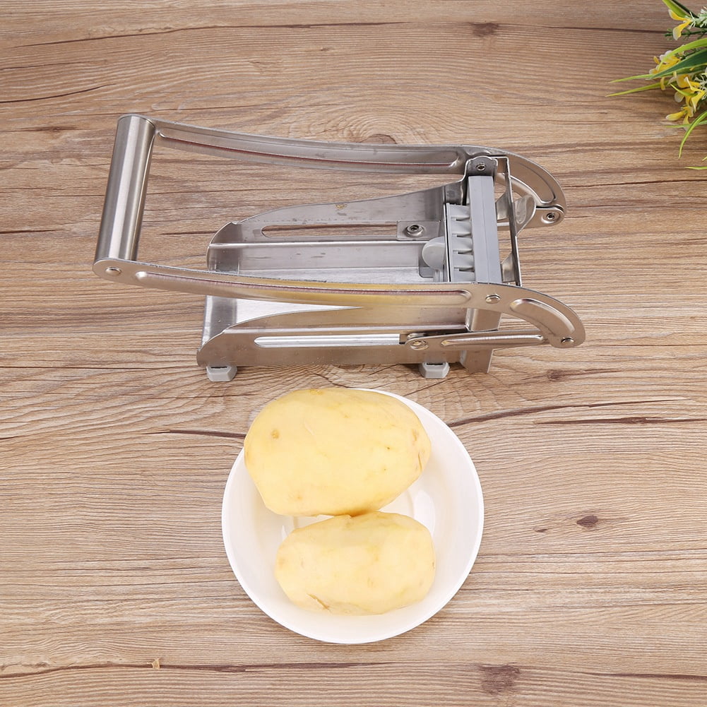 Details about   2 Blade Stainless Steel French Fry Cutter Potato Vegetable Slicer Chopper Dicer 