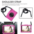 thumbnail image 2 of For iPad mini 5th 4th 3rd 2nd 1st Gen Case with Shoulder Strap,360 Rotating Kickstand Hand Strap Heavy Duty Kids Shockproof Case EVA Protective Cover for iPad mini 1 2 3 4 5 7.9 inch,Rose + Black, 2 of 6