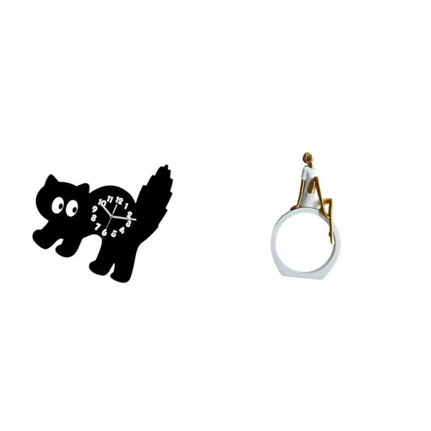 Reloj de pared,Reloj de pared decorativo para baño o dormitorio,Reloj de pared para gatos silencioso,sin tictac,ideal para regalar.,Estatua de niña,Estatuas de niñas y mujeres,figuras