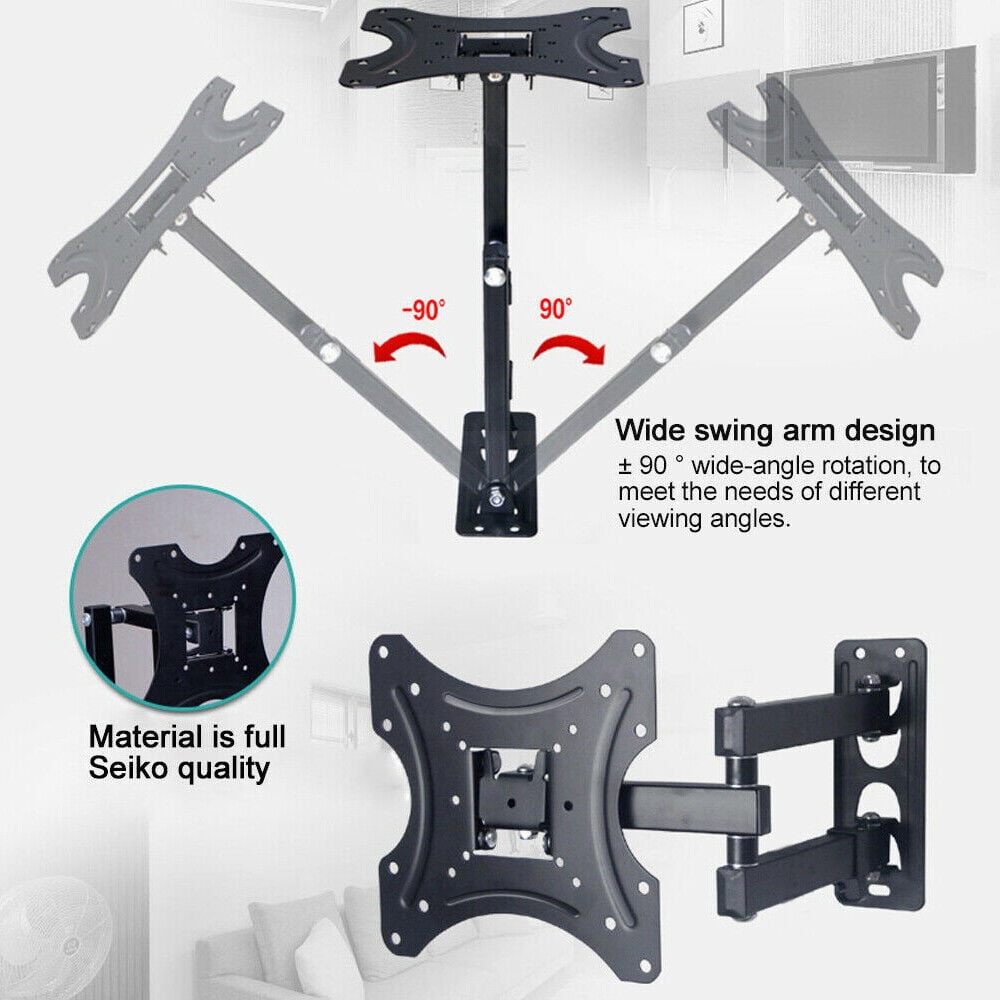 TV Wall Mount Swivel and Tilt Full Motion for Most 32to 55 inch TV Mount up to 44lbs