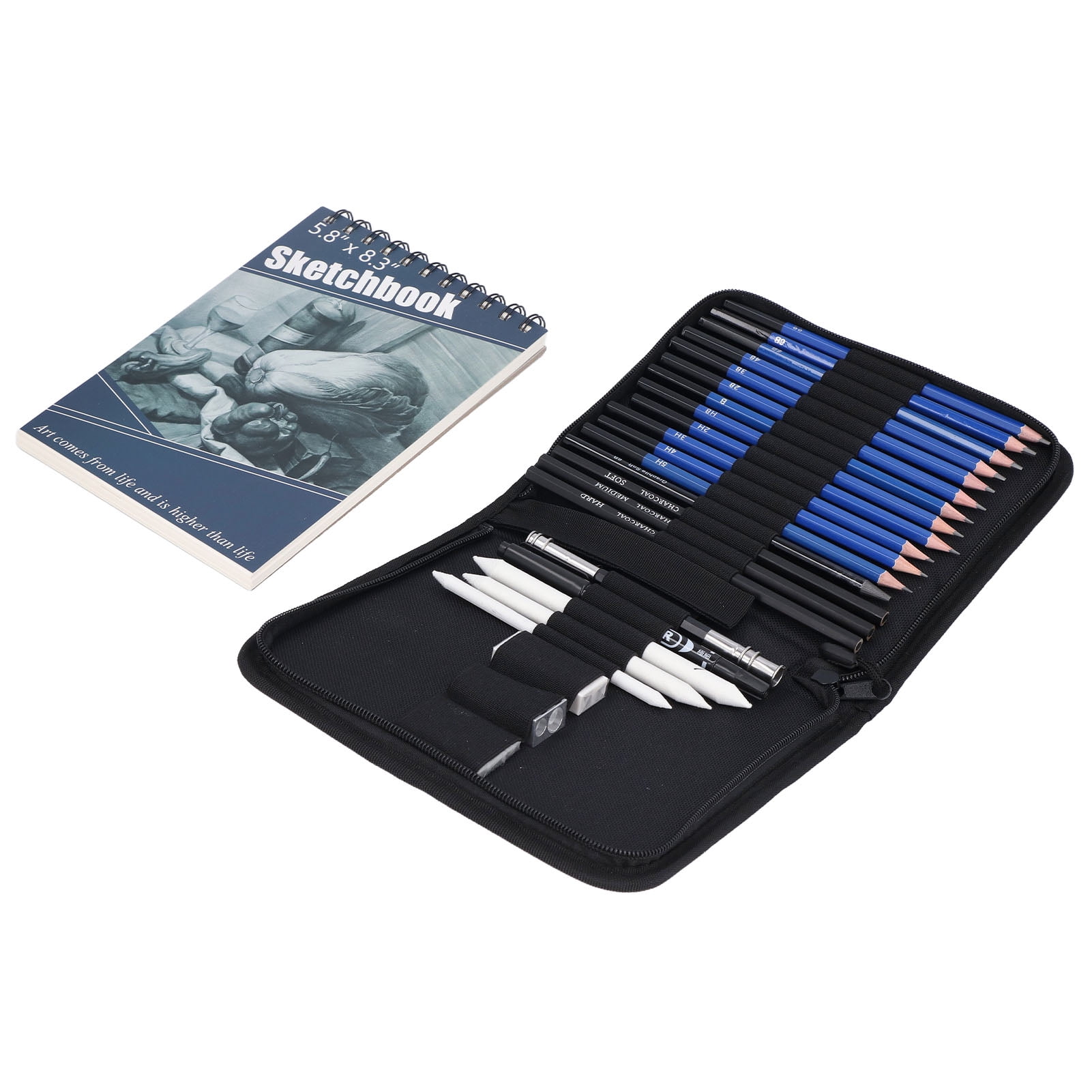 Sketch Set, Graphite Pencil Portable Drawing Kit Art Supplies