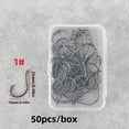 thumbnail image 5 of 50 Boxed Thickened Eagle Beak Hooks Suitable for Catfish Fishing Hooks Octopus Hooks Freshwater and Saltwater Fishing, 5 of 17