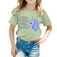 thumbnail image 1 of TZEWGL Chemise Mignonne pour Fille Garçon Imprimé Col Rond Manches Courtes Ample pour Bébés Taille 3-4T, 1 of 4