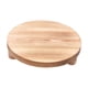 thumbnail image 2 of Soporte de madera para macetas de interior, para postres, estilo rústico, para cocina, pedestal de madera marrón claro, 2 of 9