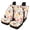 Paw prints, variant on Pzuqiu Car Seat Cover Full Set Interior Polyester, Compatible with Automotive Seat Vehicle Seats, for Truck Trucks, Cow Print Colorful Stripes