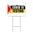 thumbnail image 1 of Virus Testing (18" x 24") Yard Sign, Includes Metal Step Stake, 1 of 6