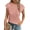 Pink, variant on Women's Summer Going Out Tops Dressy Casual Crewneck Short Sleeve Textured Basic Cute Trendy T Shirts Tee Blouse