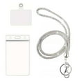 thumbnail image 4 of RUISINERY Rhinestones Lanyard with Badge Card Holder for Doctor Nurse 2.64x4.57In Clear Vertical Card Holder with Lanyard Necklace, 4 of 7