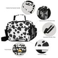 thumbnail image 3 of FORMRS Student Lunch Bag Insulated Reusable Cooler Box with Zipper Pockets, Cow Spots, 3 of 9