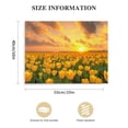 thumbnail image 3 of JRXY Yellow Tulip Canvas Wall Art, Yellow Tulip Field with Sunlight Poster Print Modern Tulip Scenery for Bedroom Living Room Decor(Artwork-02) 20x16in, 3 of 6