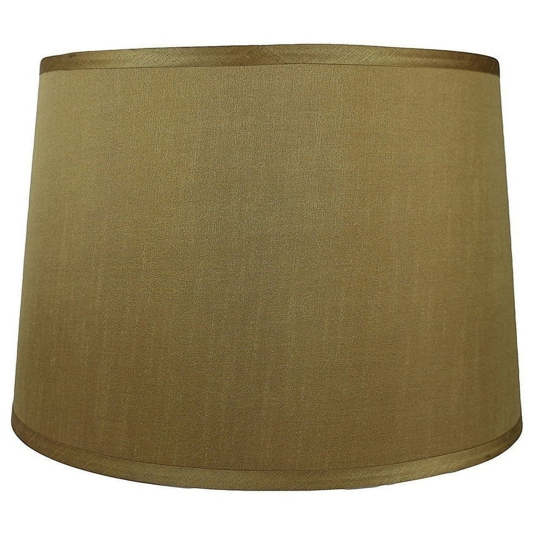 Urbanest French Drum Faux Silk Lamp Shade, 10x12x8.5", Burgundy