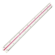 Unique Bargains Engineering Plastic Triangle Metric Scale Ruler 12.6" Long