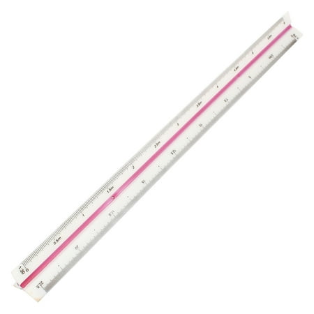 Engineering Scale - Unique Bargains Engineering Plastic Triangle Metric Scale Ruler 12.6