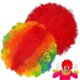 thumbnail image 1 of 2pcs Funny Clown Afro Wigs Rainbow Crazy Wigs Retro Style Disco Theme Party Costume Wigs, 1 of 2
