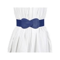 thumbnail image 6 of INSPIRE CHIC Women's Elastic Waist Belt Interlock 8-shaped Buckle Stretchy Belts, 6 of 7