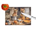 thumbnail image 3 of Norwich Terrier Fall Kitchen Pumpkins Glass Cutting Board Large 12 in x 15 in, 3 of 5