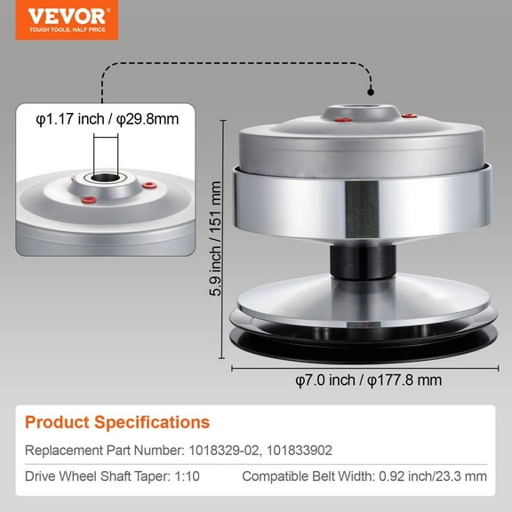 Primary Drive Clutch Assembly for Club Car Golf Carts - Fits DS 1997-2015 & Precedent 2004-2015