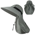 thumbnail image 7 of Cebalnir Sun Hat Outdoor Wide Brimmed Sun Protection Hat Windproof Shawl Sun Hat Fisherman Hat Breathable Sun Hat Travel Leisure Hat Spring And Summer Sunscreen Hat, 7 of 7