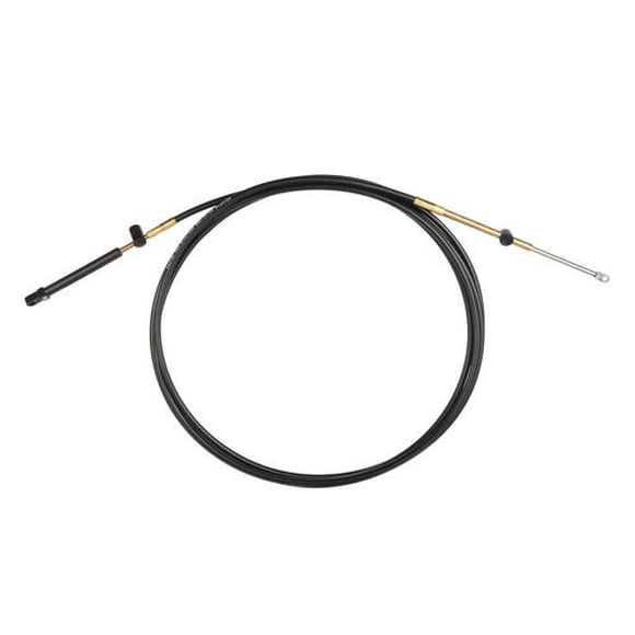 SeaStar Boat Control Unit Cable CCX17916 Xtreme; 16 Foot Length; Black; Stainless Steel; With 2 Eyelet; With Stainless Steel Terminals And Brass Fittings