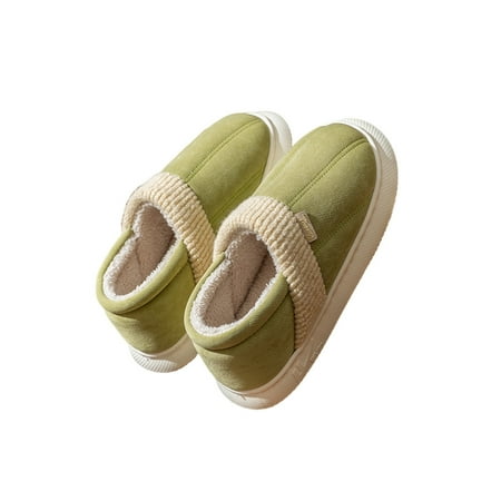 

Rotosw Womens Mens Slippers Wide Width Slip-on Warm Lined Comfort Flat Shoes Closed Toe Indoor Outdoor Slipper