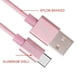 thumbnail image 4 of Cable de datos de carga rápida Un-Tech USB-C Baby Pink, 4 of 8