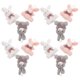 thumbnail image 3 of 12 llaveros de conejito de peluche con colgante decorativo., 3 of 8