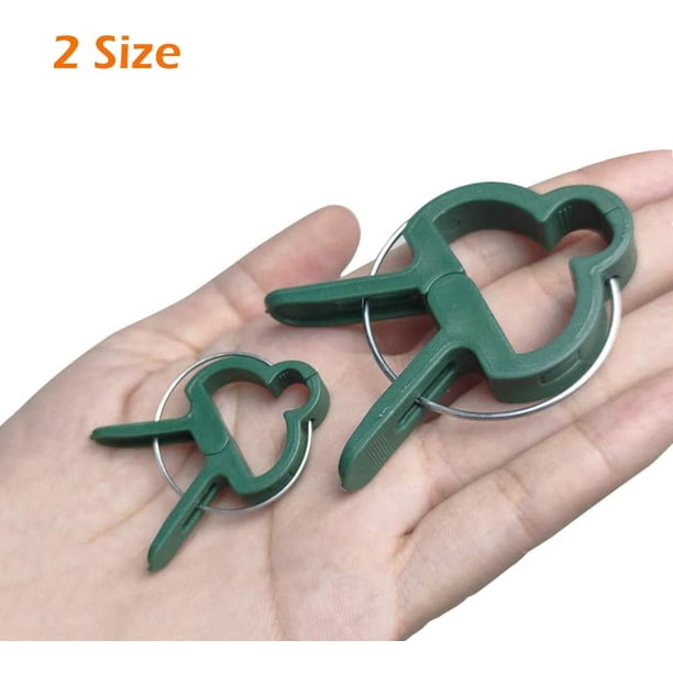 Jardín de tomates, 40 PCS Clips para plantas Plantas trepadoras Soporte reutilizable para plantas trepadoras para invernaderos Jardinería Plantas trepadoras y Clips para tallos de orquídeas