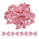 thumbnail image 1 of Uxcell 100Pcs Lazos Rosa Pasta de Frijol 1.5"x1" Mini Lazo para Pequeños Lazos de Satén, 1 of 5