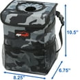 EPAuto Waterproof Car Trash Can with Lid and Storage Pockets