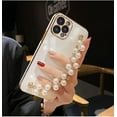 thumbnail image 7 of Electroplating with Beads Bracelet Creative Phone Case, Full Cover Lens, Anti-Drop, for iPhone 15 14 13 12 11 Pro Max Mini XS XR X 7 8 6 SE 2020 2022 Phone Case (Green,iPhone 8 Plus), 7 of 7