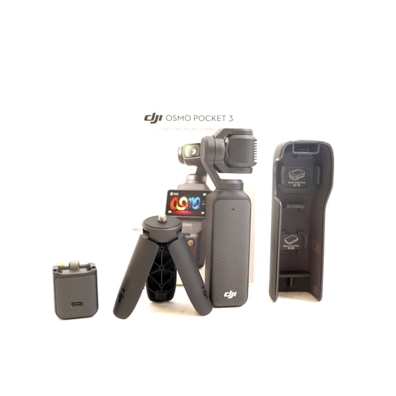 Open Box DJI Osmo Pocket 3 Capture More Combo with 4K/120fps Video and 3-Axis Stabilization Vlogging Camera