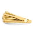 thumbnail image 4 of 14K Yellow Gold Ring Band Themed Nugget, Size 9, 4 of 5