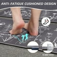 thumbnail image 4 of omezin 2 Pcs Kitchen Mat Set Anti Fatigue,Cushioned Kitchen Rugs and Mats Non Skid Washable Waterproof,Farmhouse Flowers Kitchen Rug Comfort Mat Set for Kitchen Home,17"x 47"+ 17"x 30",Grey, 4 of 6