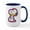 White/Navy Inside, variant on CafePress - Snoopy And Woodstock Hugs - 15 oz Ceramic Large White Novelty Mug