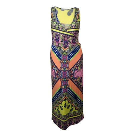 NY Collection - NY Collection Women's Paisley Surplice Jersey Maxi ...