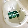 thumbnail image 2 of 2x de bañera impermeables con 3D, calcomanías de para bañera, apliques que evitan el deslizamiento para del hotel, 2 of 10