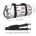thumbnail image 2 of KLL Cute Magic Bunny Duffle Bag For Men Women Sport Gym Fitness Tote Travel Training Workout Basketball Football Weekender, 2 of 6