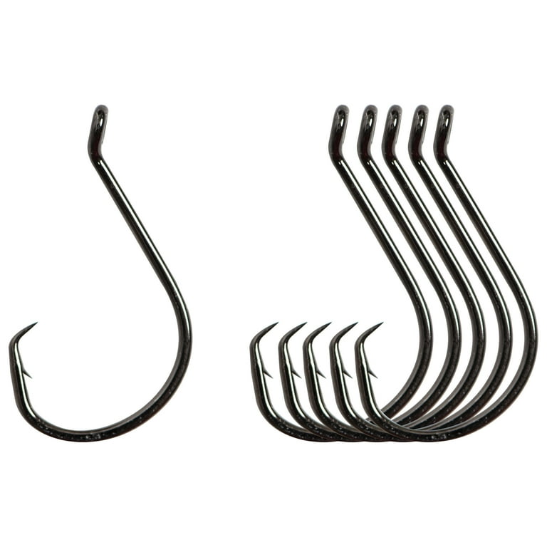 Mustad Black Nickel Wide Gap Circle Hook Striper Value Pack - Size 6/0