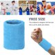 thumbnail image 4 of Naiovety Unisex Terry Cloth Cotton Sweatband Deportes Muñeca Tenis Yoga Muñequera Brazo Sudor Absorber Manga Toalla Banda Brazales Muñeca Type9 NO9, 4 of 6