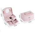 thumbnail image 5 of Women's jewelry box jewelry box PU leather for rings, earrings, necklaces, bracelets and seeing, hairpins, watch, 5 of 8